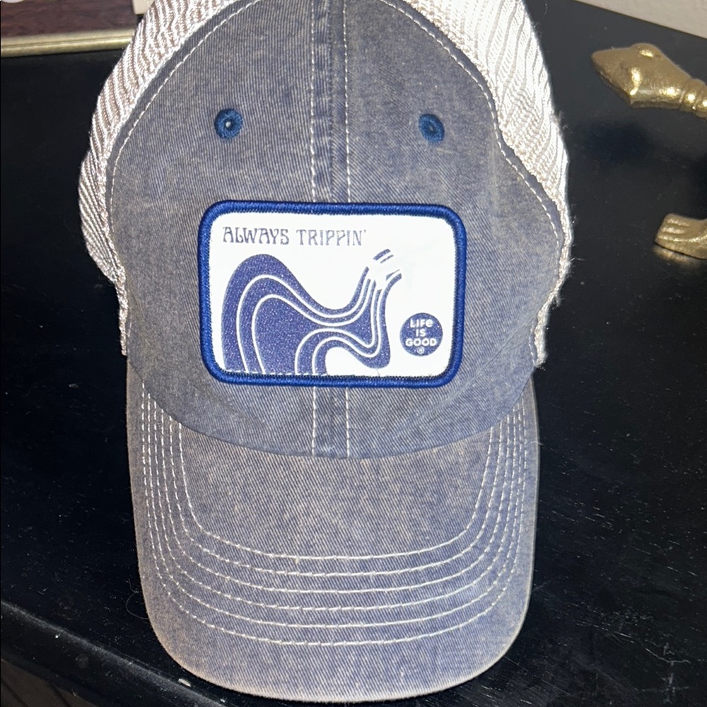 Life is Good Always Trippin baseball cap